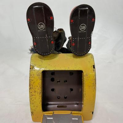 -161- VINTAGE | 1960â€™s Tin Grandpa Rocker Toy