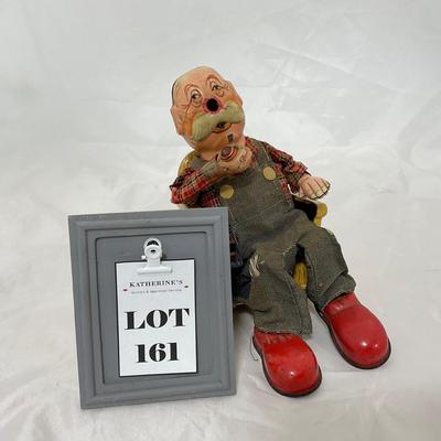 -161- VINTAGE | 1960â€™s Tin Grandpa Rocker Toy