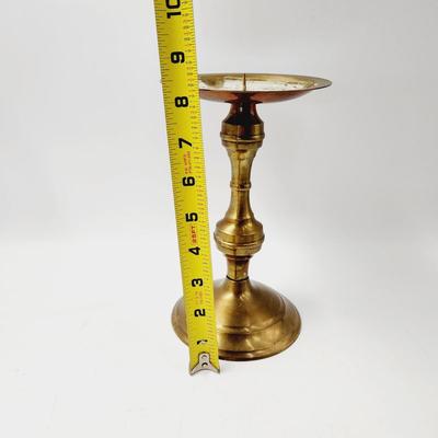NICE TALL BRASS CANDLE HOLDER