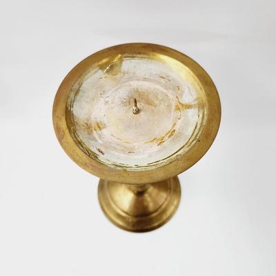 NICE TALL BRASS CANDLE HOLDER