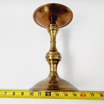 NICE TALL BRASS CANDLE HOLDER
