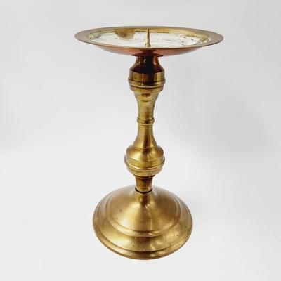 NICE TALL BRASS CANDLE HOLDER