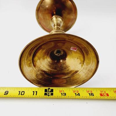 NICE TALL BRASS CANDLE HOLDER