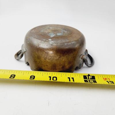CUTE SMALL BRASS BOWL WITH HANDLES