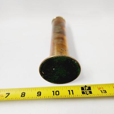 TALL SMOOTH BRASS VASE
