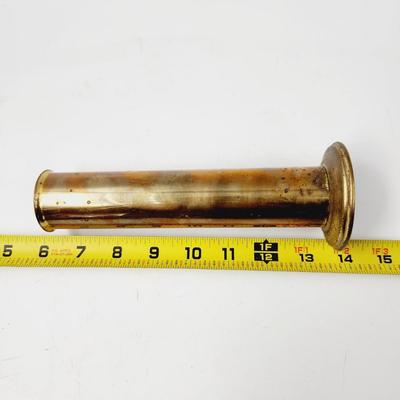 TALL SMOOTH BRASS VASE