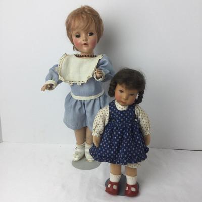 947 Vintage Kaeth Kruse German Doll & Friend