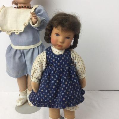 947 Vintage Kaeth Kruse German Doll & Friend