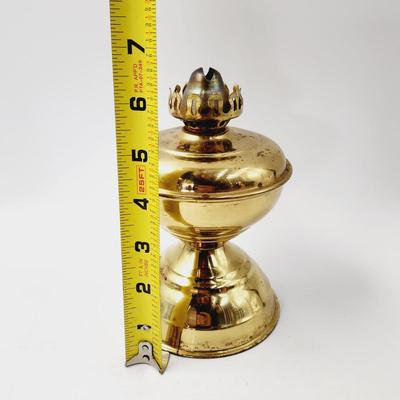 VINTAGE BRASS OIL LAMP