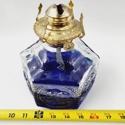 FARMS LAMP LIGHT GLASS OIL LAMP
