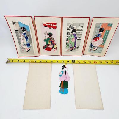 BEAUTIFUL VINTAGE CHINESE ART PANELS