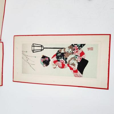 BEAUTIFUL VINTAGE CHINESE ART PANELS