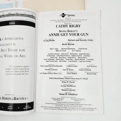 MULTI PLAY BILL BOOKLETS - KANSAS CITY