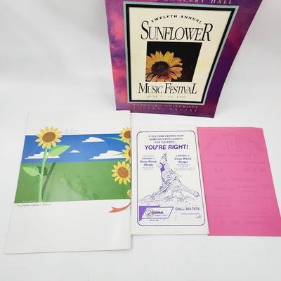 BUNDLE OF PLAY BILLS FROM TOPEKA