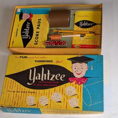 1956 Original Yahtzee Board Game