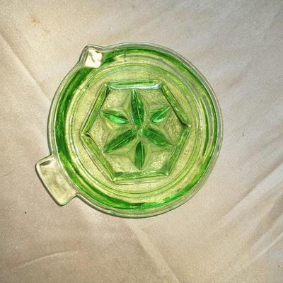 LIGHT GREEN VINTAGE GLASS