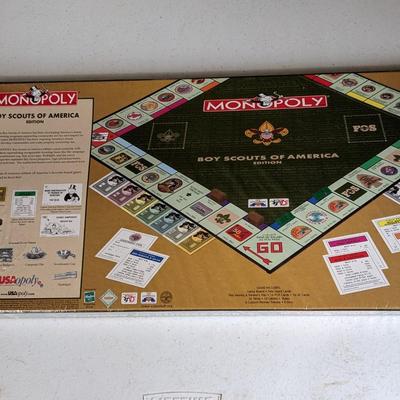 New, Sealed Monopoly Boy Scouts of America Monopoly Boy Scouts of America 95th Anniversary Edition