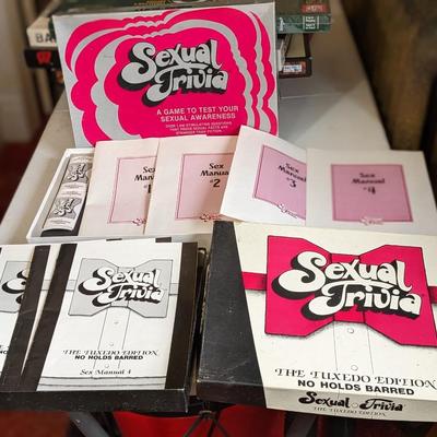 Sexual Trivia Board Games: 1984 Baron/Scott, 1993 Tuxedo Edition