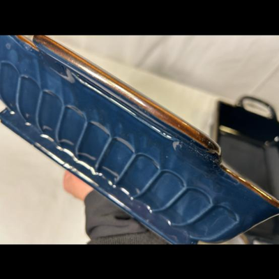 2pc Blue Stoneware Bakeware Set