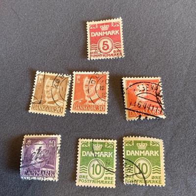 Vintage Danmark Postage Stamps