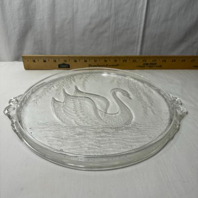 Vintage Mikasa Crystal Walther Hostess Cake Plate