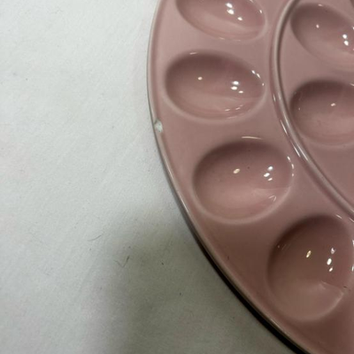 Casafina Ceramic Stoneware 13'' Egg Platter - Cook & Host Collection, Robin's Egg Pink