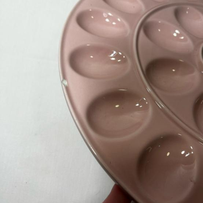Casafina Ceramic Stoneware 13'' Egg Platter - Cook & Host Collection, Robin's Egg Pink