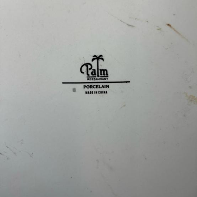 Palm Restaurant Quiche Dish White Porcelain 13''