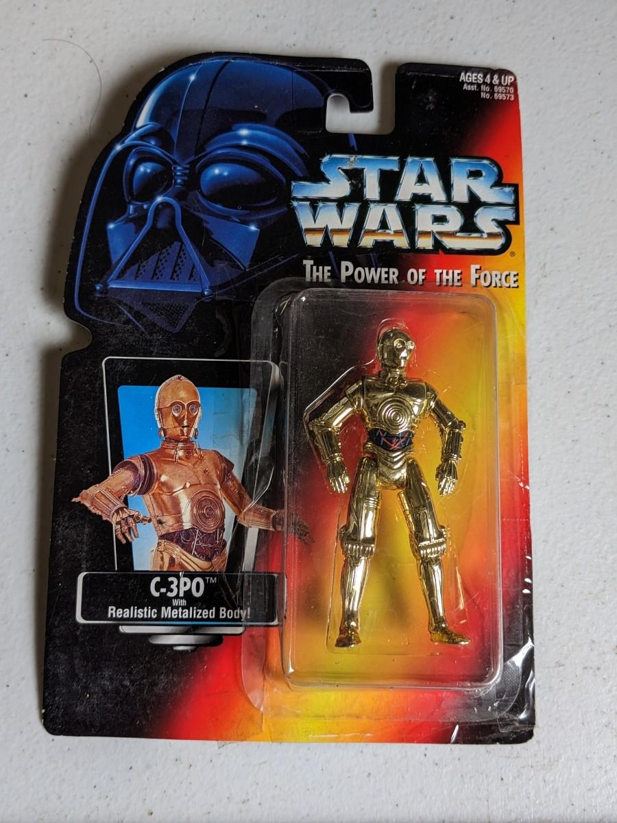 Kenner Star Wars The Power Of The Force c3po Realistic Metalized Body