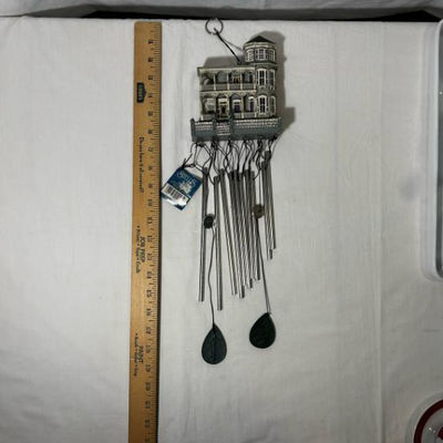Queen Anne Mansion Wind Chime Resin