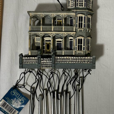 Queen Anne Mansion Wind Chime Resin