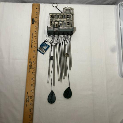 Queen Anne Mansion Wind Chime Resin