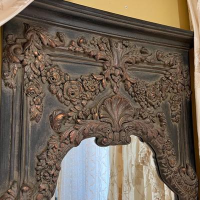 Two Uttermost Shell & Floral Carved Wall Mirrors (M-MK)