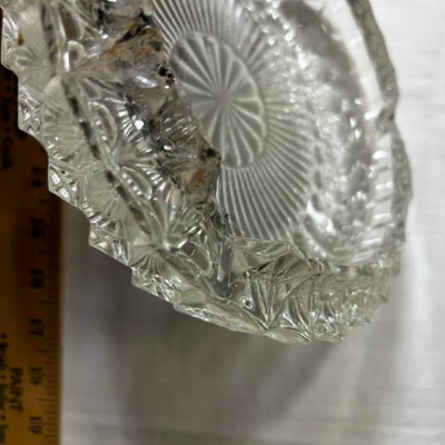 Star of David Cut Crystal Large Ashtray