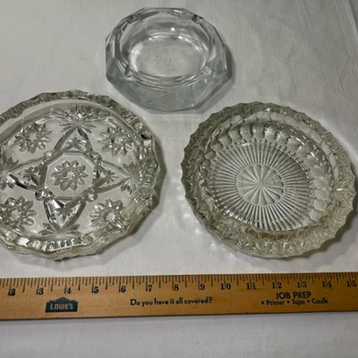 Star of David Cut Crystal Large Ashtray