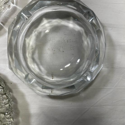 Star of David Cut Crystal Large Ashtray