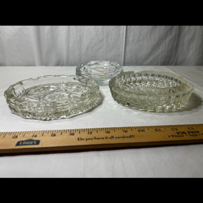 Star of David Cut Crystal Large Ashtray
