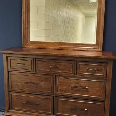 Beautiful 7 Drawer Dresser with Mirror
