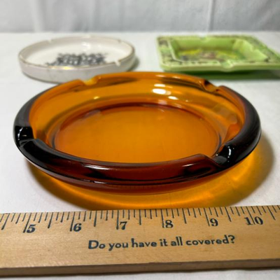 3 Vintage Ashtrays / Trinket Dishes from 1970s