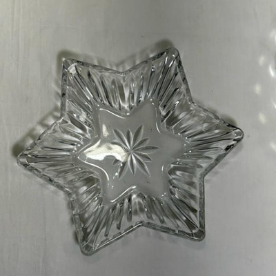Vintage Anchor Hocking Bubble Glass Bowl & Mikasa Diamond Fire Star Dish