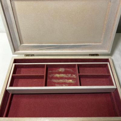 Vintage Wooden Treasure Box for Jewelry, Trinkets, Tchotchkes