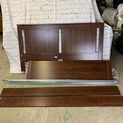 #4 Beautiful Songesand Brown Queen Size Bed With Two Sliding Drawers