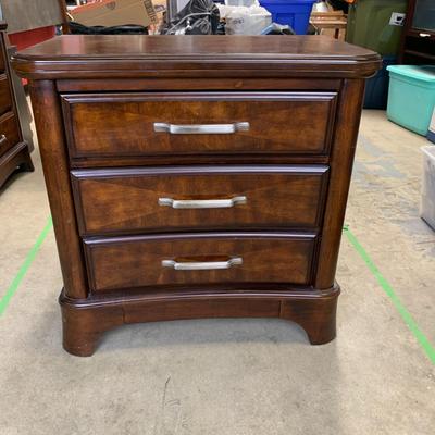 #9 Wood Nightstand Dresser Dark Brown Finish (1 of 2)  29.5" x 17" x 29.5" (Ashley Furniture)
