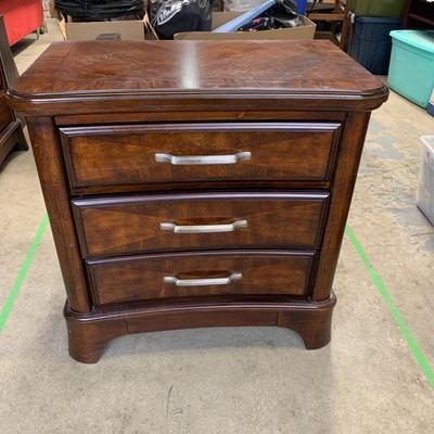 #9 Wood Nightstand Dresser Dark Brown Finish (1 of 2)  29.5" x 17" x 29.5" (Ashley Furniture)