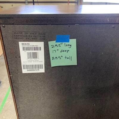 #9 Wood Nightstand Dresser Dark Brown Finish (1 of 2)  29.5" x 17" x 29.5" (Ashley Furniture)