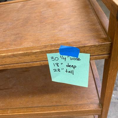 #14 Wooden Three Tier Cart 30" x 18" x 28"
