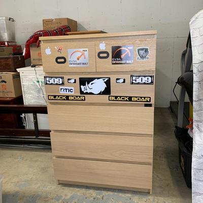 #15 Light Tone Ikea Chest of Drawers 27" x 19" x 48"