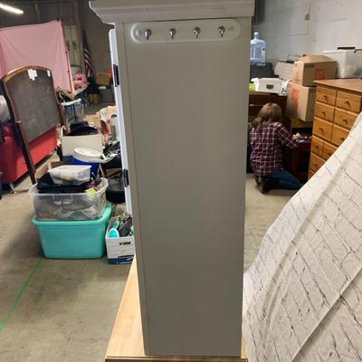 #16 White and Natural Buffet with Hutch 44". x 72.25" x17" (Two Pieces Not Drilled Together)