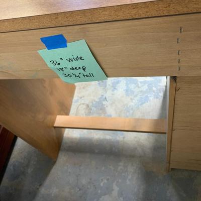 #20 Wood Desk 36" x 18" x 30"