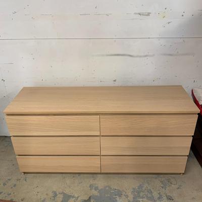 #21 IKEA Malm Six Drawer Dresser  63" x 19" x 30.5"